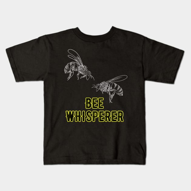 Bee Whisperer Kids T-Shirt by captainmood